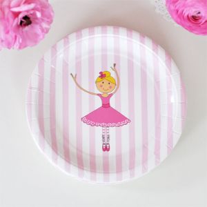 Pretty Ballerina Dessert Plates