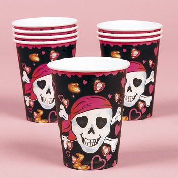 Pirate Girl Cups