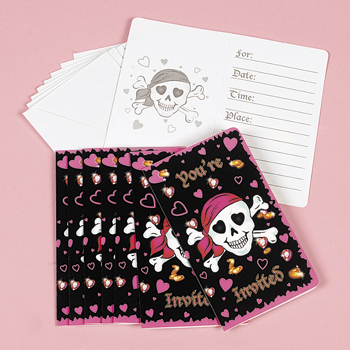 Pirate Girl Invitations & Envelopes