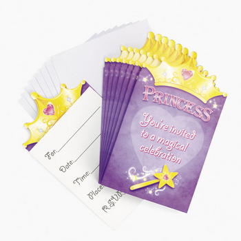 Crown Princess Invitations & Envelopes