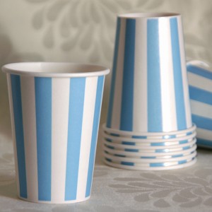 Stripe Blue Cup