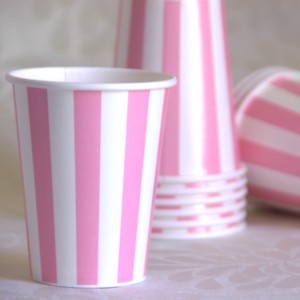 Stripe Pink Cup