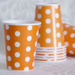 Dot Orange Cup