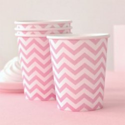 Chevron Pink Cups
