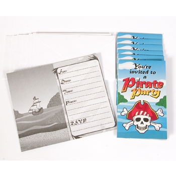 Pirate Boy Invitations & Envelopes