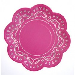 Candy Pink Paper Plates