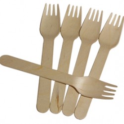 Wooden Party Forks