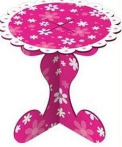 Cupcake Stands 1 Tier Pink Flowers
