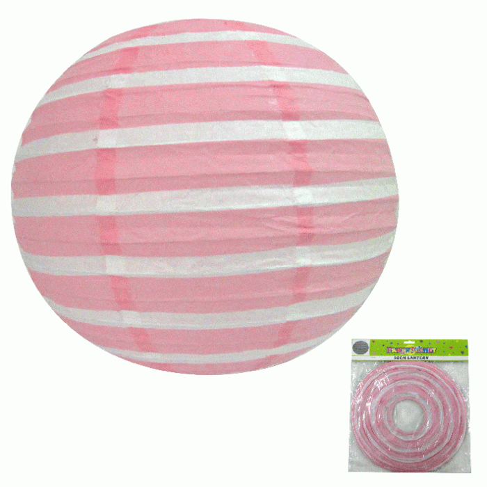 Lantern Stripe Pastel Pink
