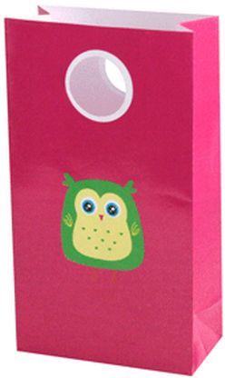 Paper Loot Bag Pink  Alice Owl