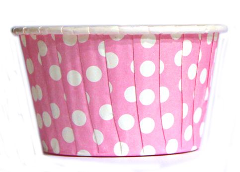 Baking Cups Pink Polka Dot