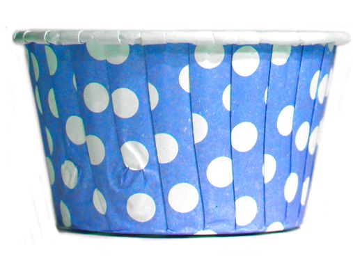 Baking Cups Blue Polka Dot