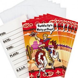 Cowboy Invitations & Envelopes
