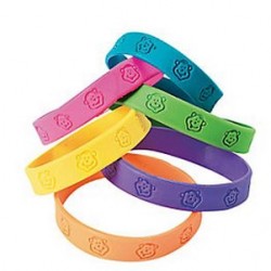 Neon Monkey Rubber Bracelets