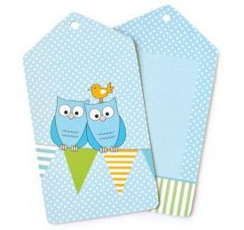 Blue Owl Gift Tags