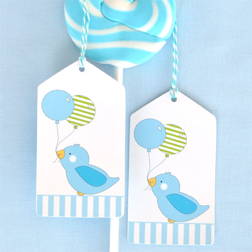 Birdy Blue Gift Tags