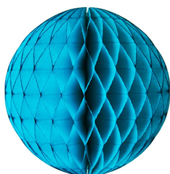 Tissue Honeycomb Blue Ball