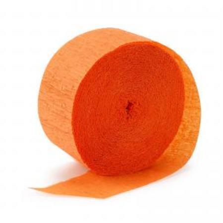 Streamer Orange Crepe