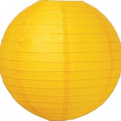 Lantern Yellow Round Paper