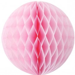 Tissue Honeycomb Pale Pink Ball