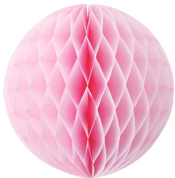 Tissue Honeycomb Pale Pink Ball