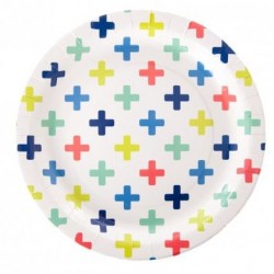 Crosses Paper Plates