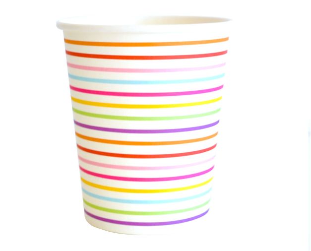 Rainbow Lines Cups