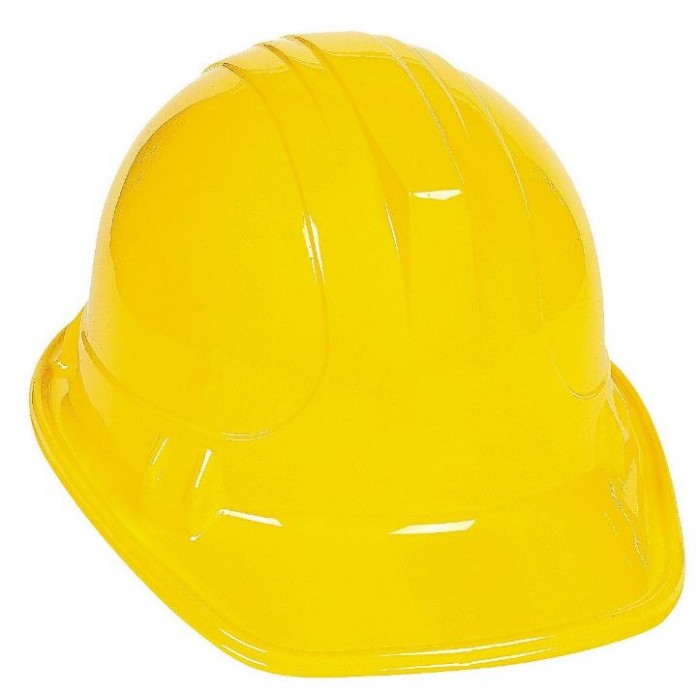 Construction Yellow Plastic Hat
