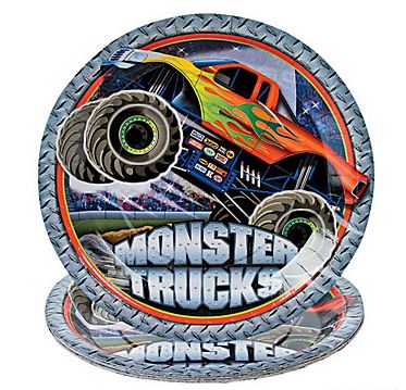 Monster Truck Dinner Plates