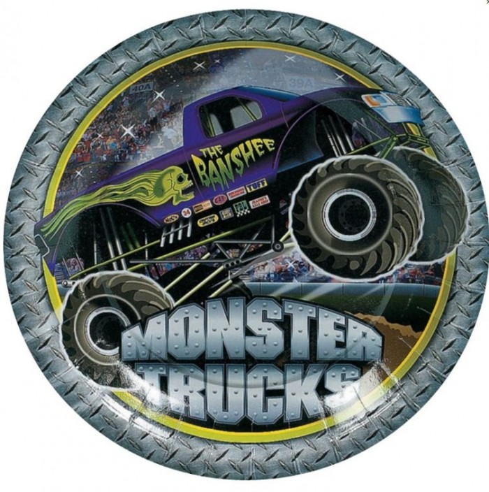 Monster Truck Dessert Plate
